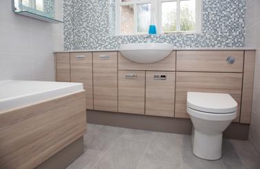 A Bathroom and a Shower Room for Rowtown Homeowner